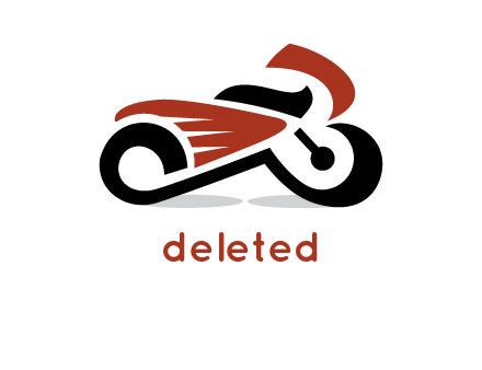 abstract motorbike logo