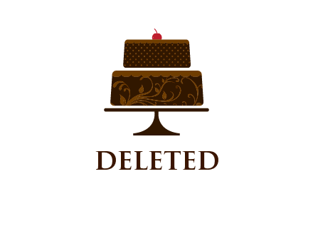 cake on stand clipart