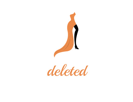 leg in slit dress logo